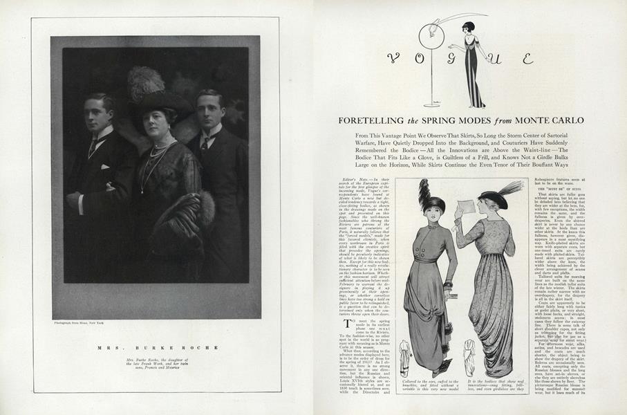Foretelling the Spring Modes from Monte Carlo | Vogue | FEBRUARY 15, 1913