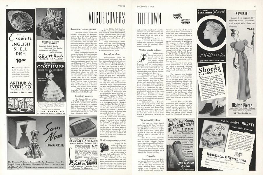 Vogue Covers the Town | Vogue | DECEMBER 1, 1938