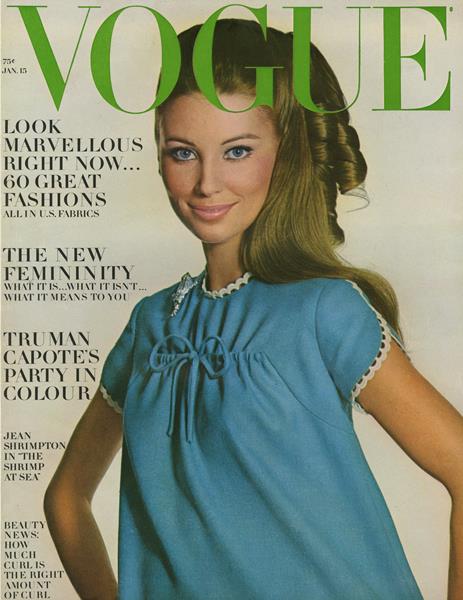 女性情報誌 VOGUE USA Magazine PRINT: January 15 1967