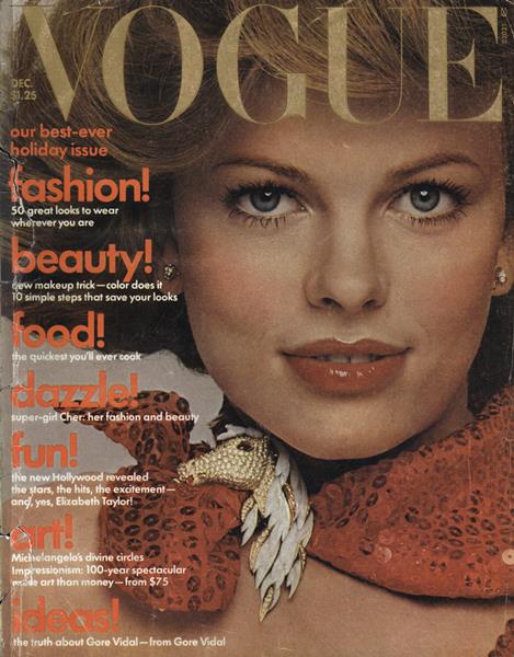 VOGUE マレネ·デートリヒ特集 1973.12月~1974.1月号 PRINT: December 1974