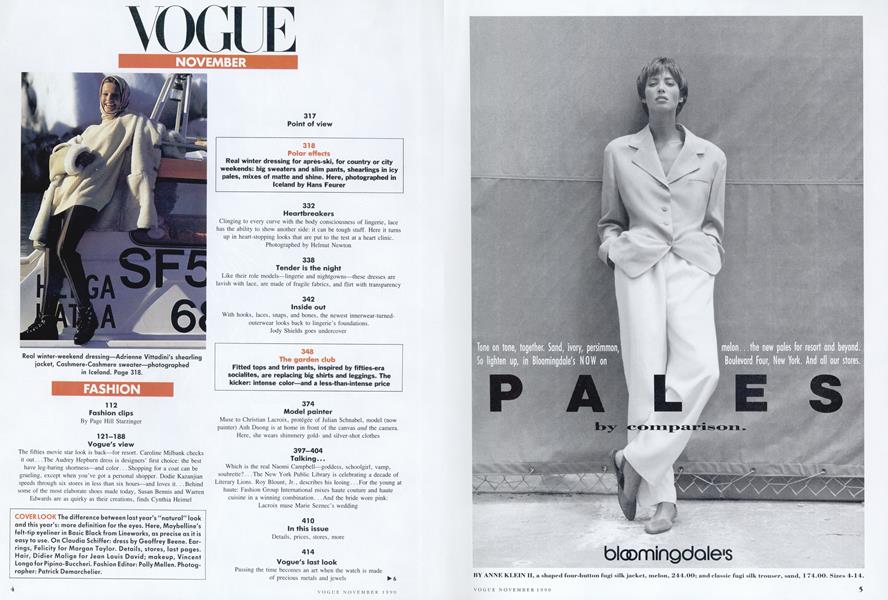Cover Look | Vogue | NOVEMBER 1990