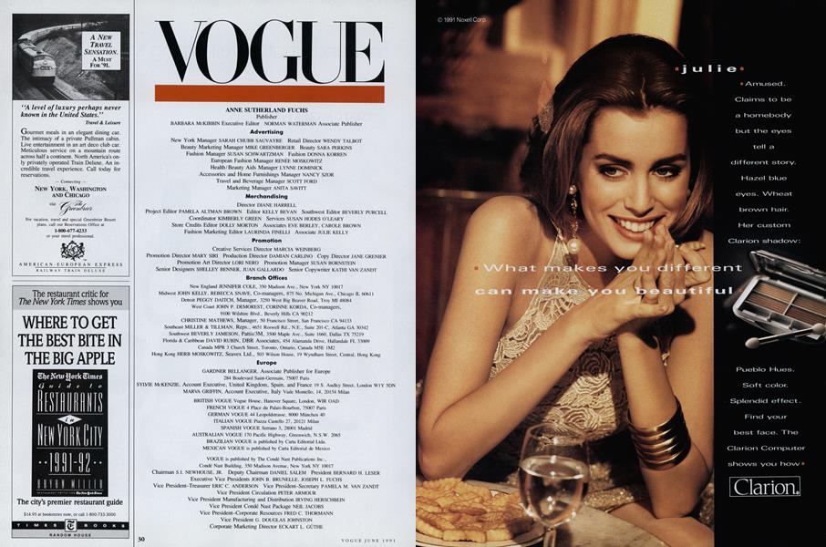 Masthead | Vogue | JUNE 1991