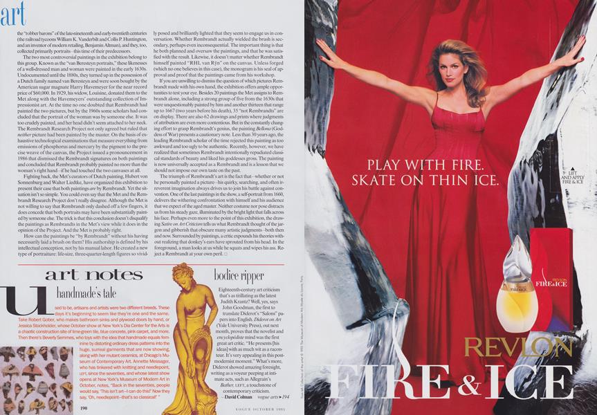 Art Notes: Bodice Ripper | Vogue | OCTOBER 1995