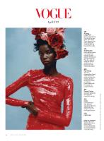VOGUE US 2018年12冊、2019年1冊 PRINT: April 2019